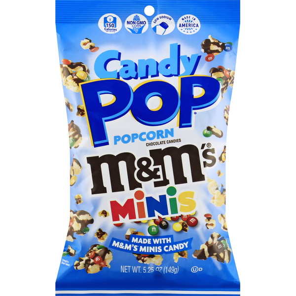 Candy Pop M&Ms Minis Popcorn 5.25oz 12ct
